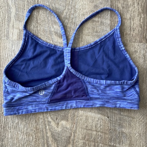 Blue space dye, flow Y bra with mesh back - Picture 2 of 5